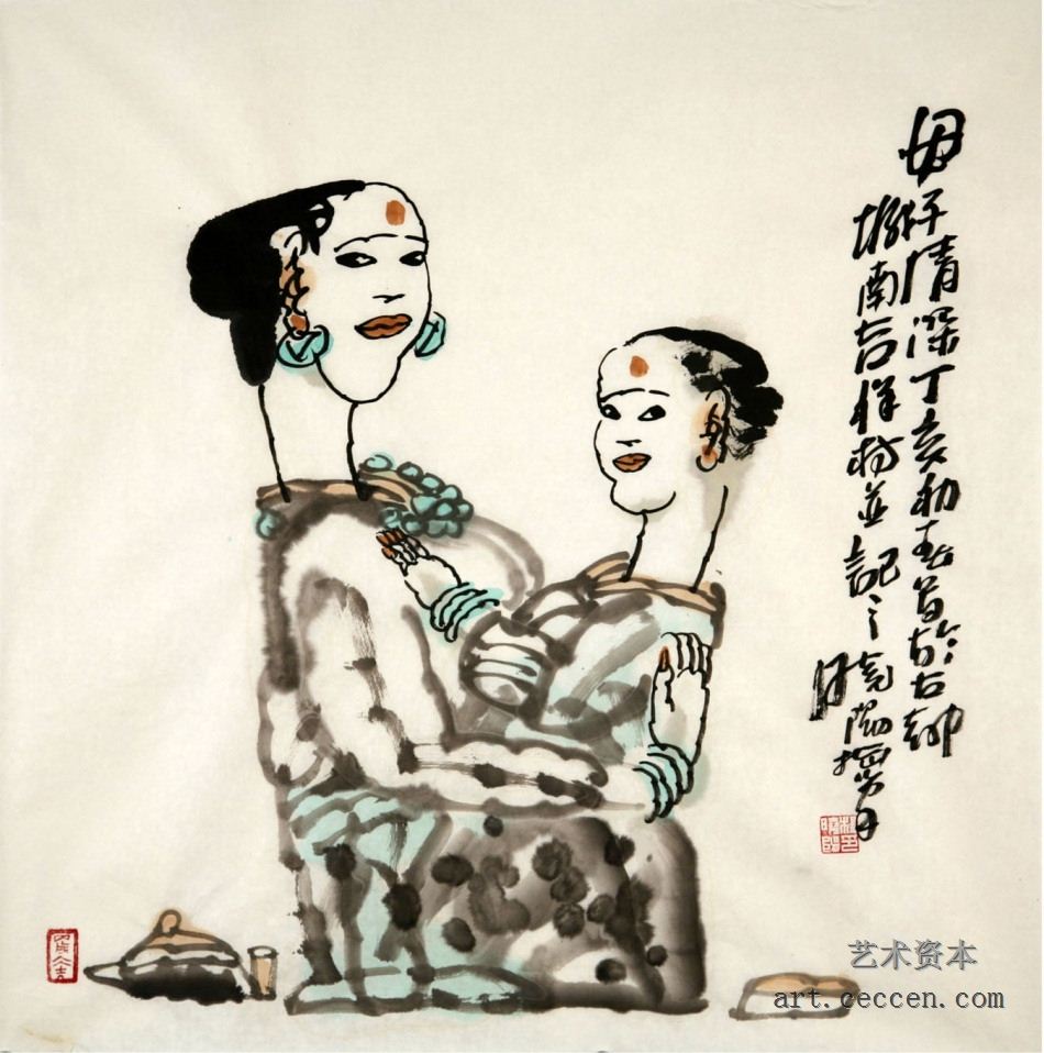 母子情深 68×68cm 2007年